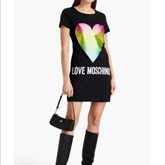 Love Moschino Dresses & Skirts - 🌈💜 NWT • MOSCHINO DRESS- SHIRT 🌈💜 SIZE EU 44 • WOMENS MEDIUM SEE DESCRIPTION